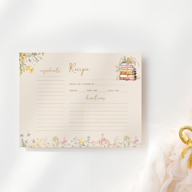 Cartão de Receita de Chá de panela de Flor Selvage (Criador carregado)