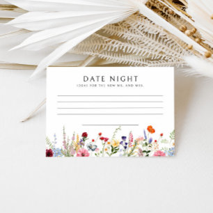 Cartão de Receita de Chá de panela de Flor Selvage