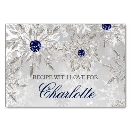 cartão de receita de chá de panela de inverno com 