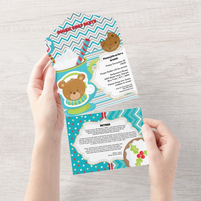 Cartão de receita de chocolate com chocolate de ca (Tearaway)