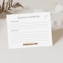 Cartão de Receita de Criança Personalizada Simples