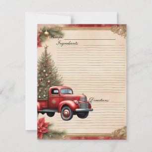 Cartão de Receita de Diário de Lixo de Natal