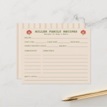 Cartão de Receita de Família de Fazenda Botânica R