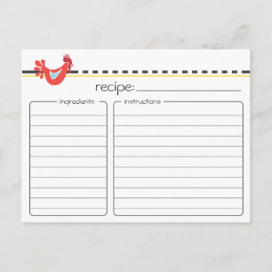 Cartão de Receita de Frango Retroativo