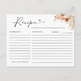 Cartão de Receita de Grama de Pampas de Arco de Qu