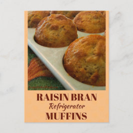 Cartão de Receita de Muffins Refrigerador de Marca