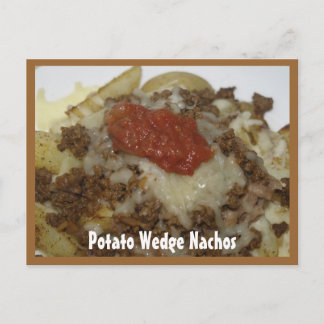 Cartão de Receita de Nachos de Batata em Gomos