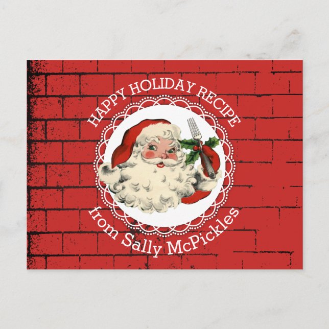 Cartão de receita de panificação do cozinhar de ga (Frente)