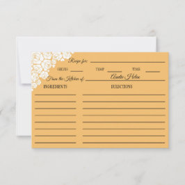 Cartão de Receita de Resposta de Chá de panela Eng