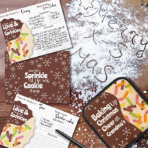 Cartão de Receita de Troca de Biscoitos de Feriado