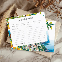 Cartão de Receita do Chá de panela Lemon Citrus Am