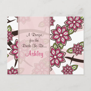 Cartão de Receita do Flor da Apple Cherry para a N