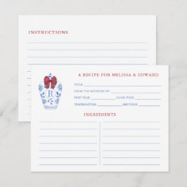 Cartão de Receita do Monograma Ginger Jar de Arco 