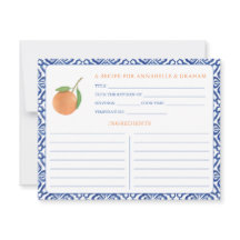 Cartão de Receita Estética Citrus Mediterrânica El
