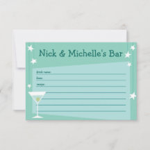 Cartão de Receita Inspirado no Retro