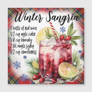 Cartão de Receita Magnética de Sangria de inverno