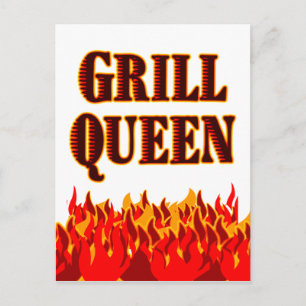 Cartão de Receita Personalizado da Rainha Grill