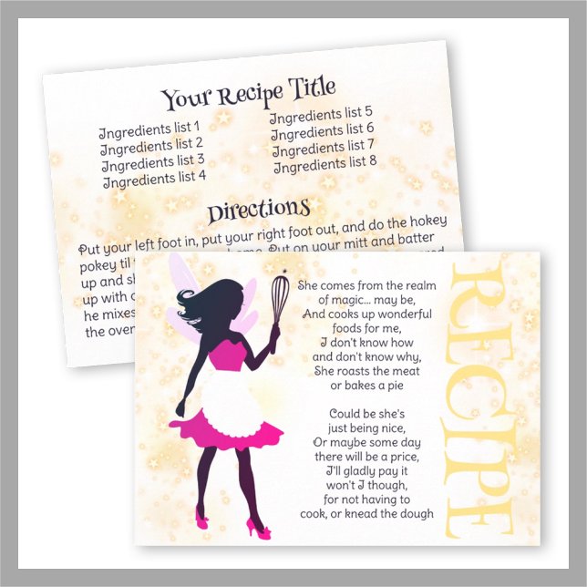 Cartão de receitas de livros de culinária de cozin (Criador carregado)