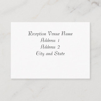 Cartão de recepção