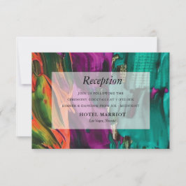 Cartão de Recepção Acrilato de Pintura abstrato