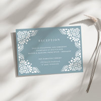 Cartão de Recepção de Casamento Beaux Arts | Turma