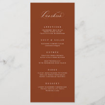 Cartão de Recepção de casamento Clássico do Menu d