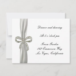 Cartão de Recepção de Casamento com Arco de Diaman