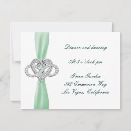 Cartão de Recepção de Casamento Coração Infinito V