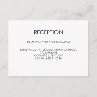 Cartão de Recepção de Casamento Coração Tangram