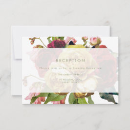 Cartão de Recepção de Casamento no Jardim Inglês