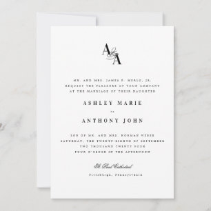 Cartão de Recepção de Noivado Minimalista Moderno