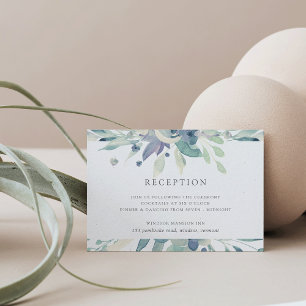 Cartão de Recepção Floral Aquarela Mountain Meadow