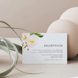 Cartão de Recepção Spring Blush