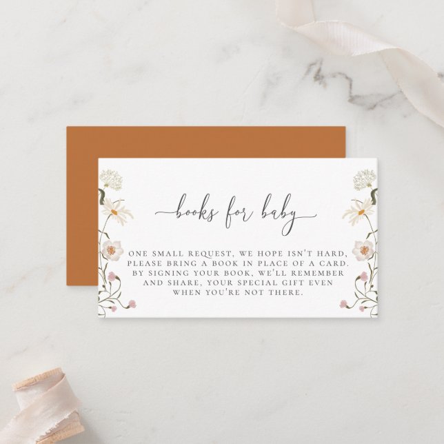 Cartão de Receptáculo de Pedido de Livro Selvagem (Frente/Verso In Situ)