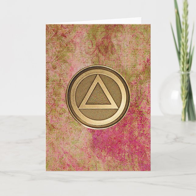 Cartão de recuperação de Sobriedade de MOEDA SOBER (Frente)