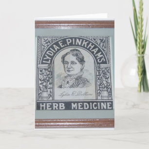 Cartão de Recuperação “Lydia E. Pinkham”