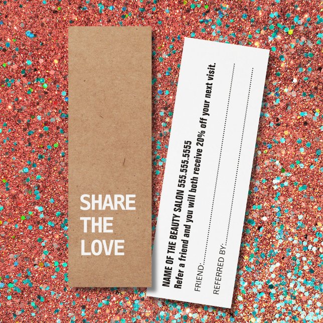 Cartão de Referência Branco Elegante Black Kraft (Criador carregado)