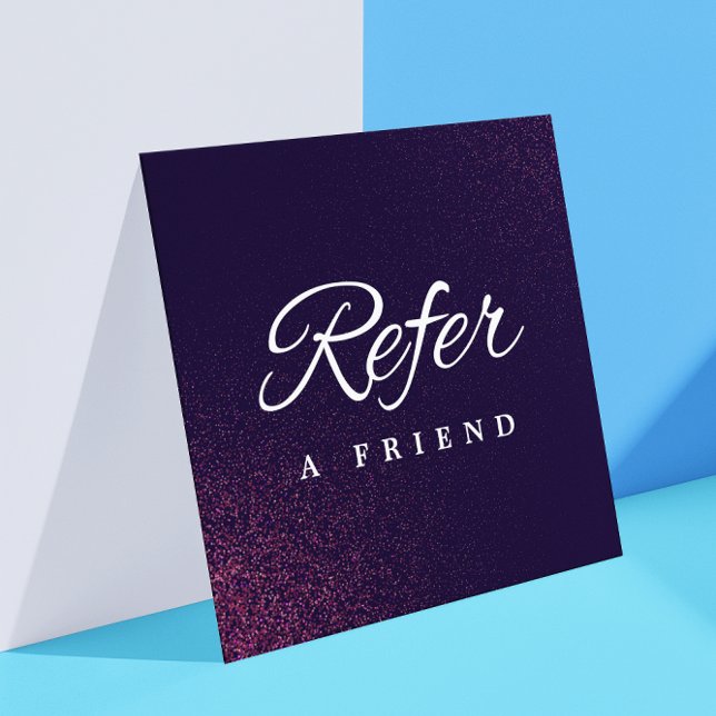 Cartão de referência comercial minimalista (Minimalist Business Referral Card
)