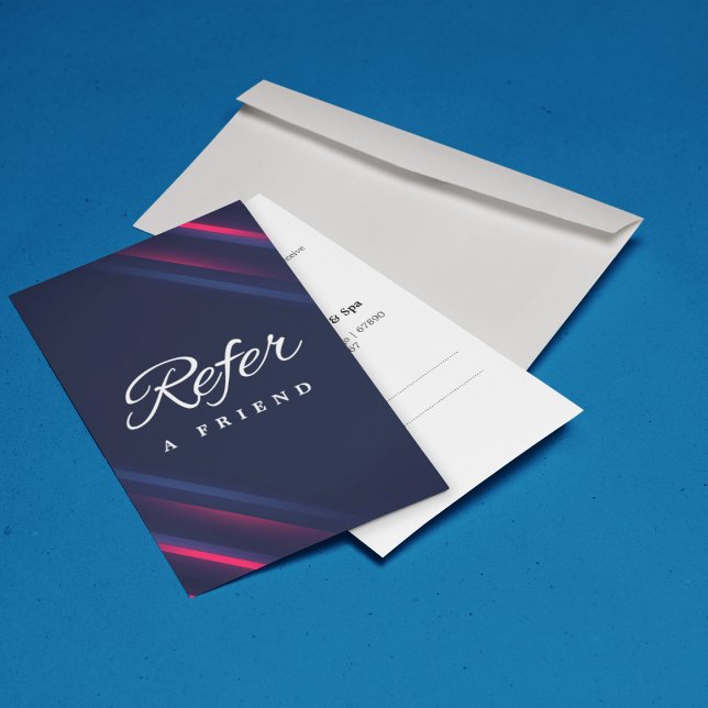 Cartão de referência comercial minimalista (Minimalist Business Referral Card)