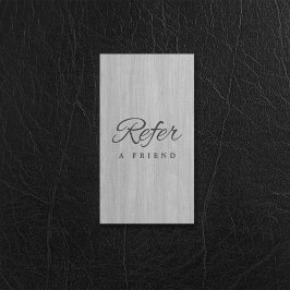 Cartão de referência comercial minimalista