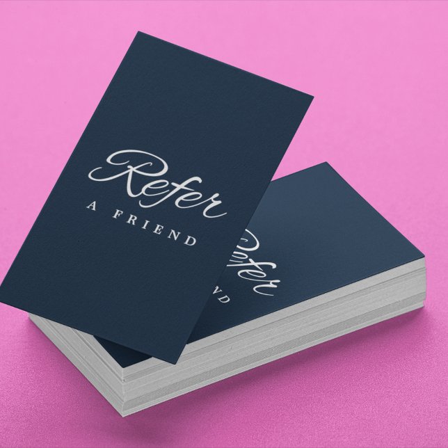 Cartão de referência comercial minimalista (Minimalist Business Referral Card
)
