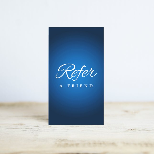 Cartão de referência comercial minimalista (Minimalist Business Referral Card
)