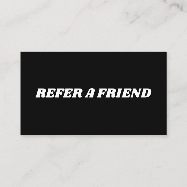 Cartão de Referência CONSULTE UM AMIGO (Frente)