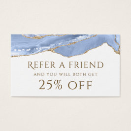 Cartão de Referência de Agato Azul Cornflower