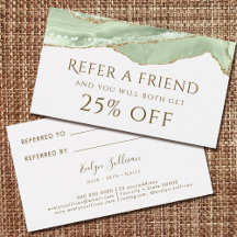 Cartão de Referência de Agato Verde Jade