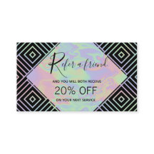 Cartão de Referência de Padrão Simétrico Holográfi