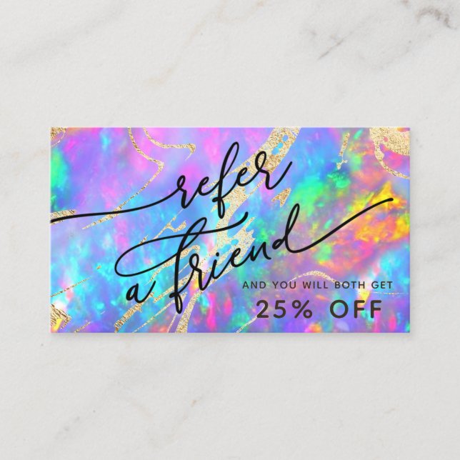 cartão de referência de textura opal de incêndio (Frente)