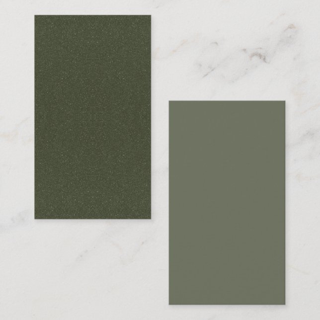 Cartão de Referência de Textura Verde Com Largura  (Frente/Verso)