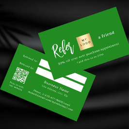 Cartão de referência do logotipo de negócios do Fo