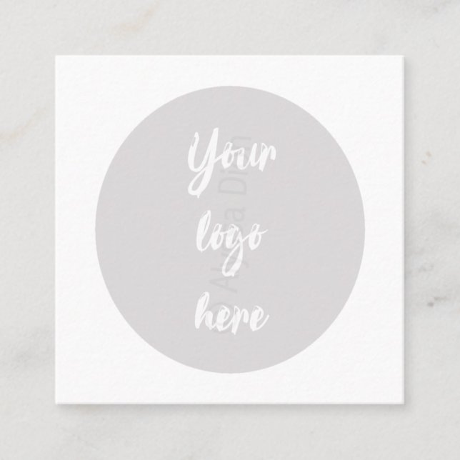 Cartão de Referência Elegante (Frente)